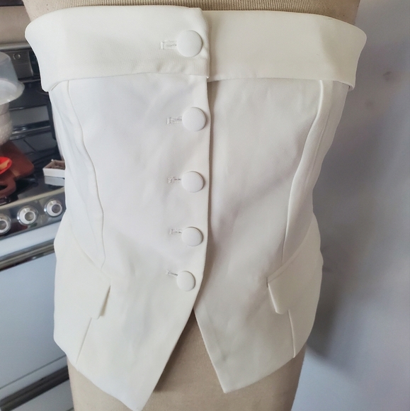 Princess Polly White Sleeveless Bustier Blouse - Picture 6 of 13